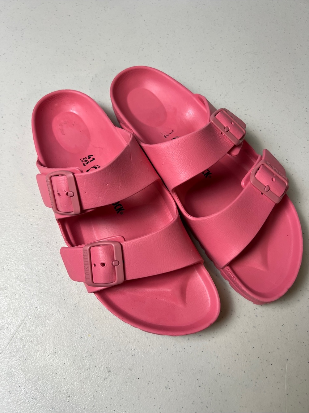 Birkenstock Pink Arizona EVA Double Strap Sandals